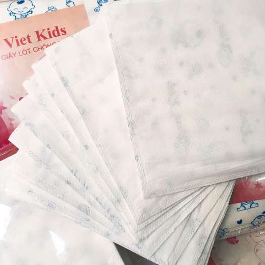 Miếng lót phân xu Viet Kids Gói 200g (~30 tờ) Bông chống thấm cao cấp