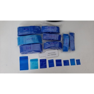 Gói 100c túi zip mini màu xanh dương chọn size