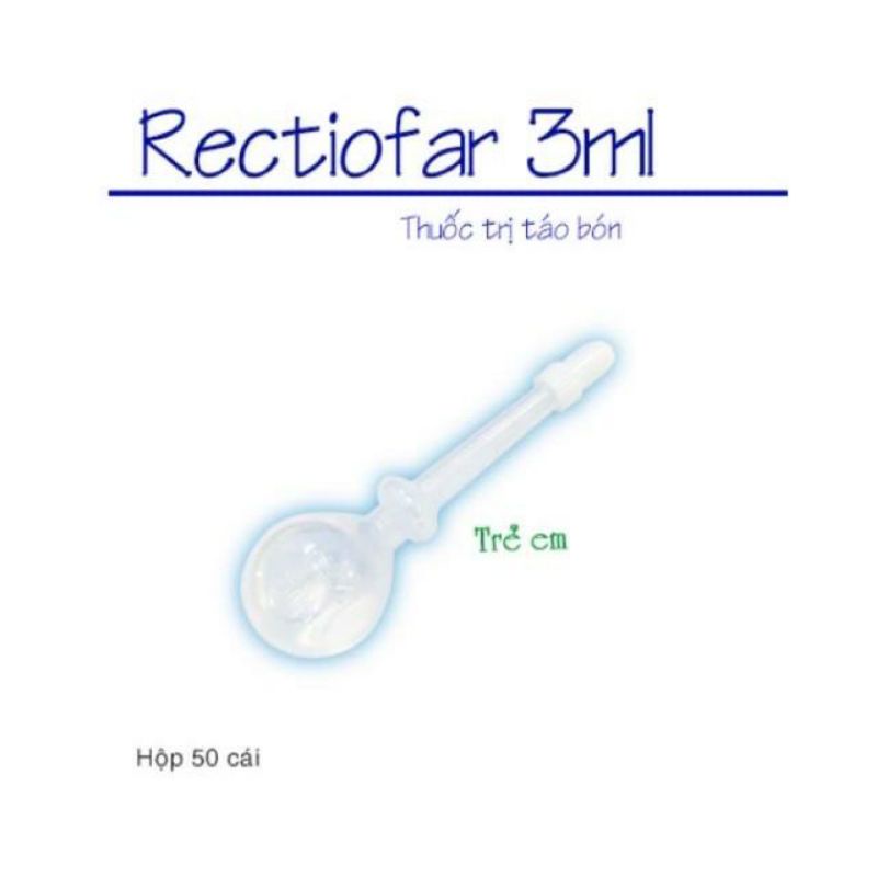 combo 10 ống bơm đi cầu Rectiofar( 3ml trẻ em , 5ml người lớn)