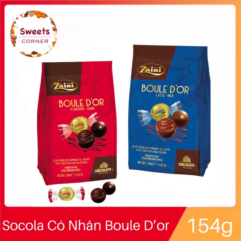 Socola Nhân Sữa Boule D’or Zaini 154g