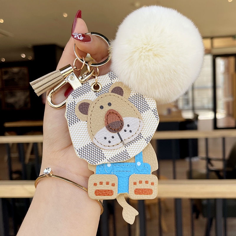 Móc Khóa Hình Sư Tử Hoa Cổ Điển Thời Trang Chất Lượng Cao Sáng Tạo Thích Hợp Làm Quà Sinh Nhật Cho Nam Và Nữ