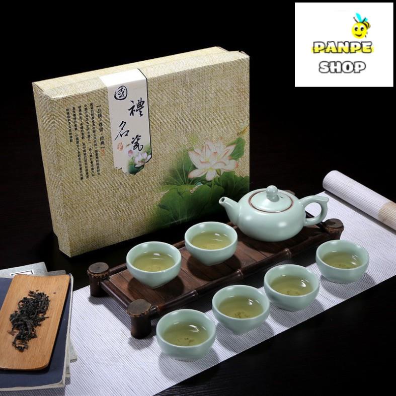 Bộ Bình trà và ly 3d hình cá làm từ gốm sứ cao cấp fullbox bền đẹp,sang trọng và sạch sẽ 5089PP