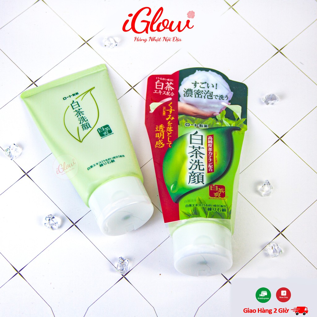  Sữa rửa mặt ngừa mụn trà xanh Rohto Shirochasou Nhật Bản