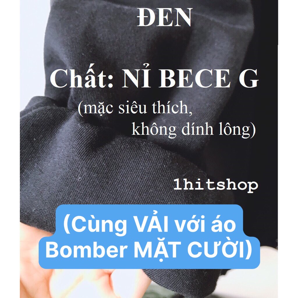 Áo Khoác BOMBER TRƠN Ulzzang Unisex 1hitshop