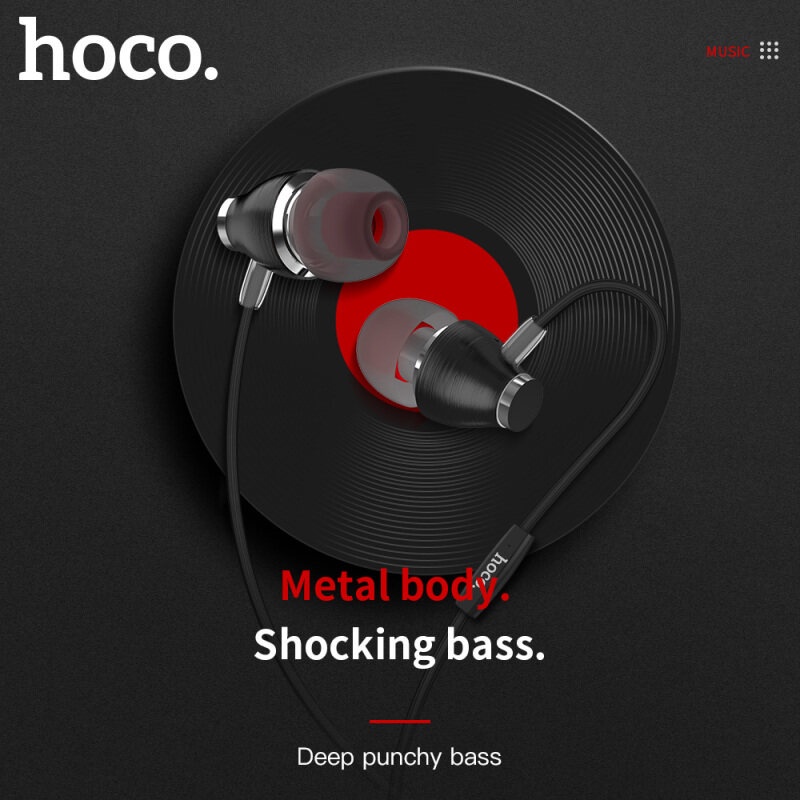 Tai nghe nhét tai Hoco. M28 Hi-Res âm thanh siêu trầm chất lượng cao thích hợp cho điện thoại máy tính