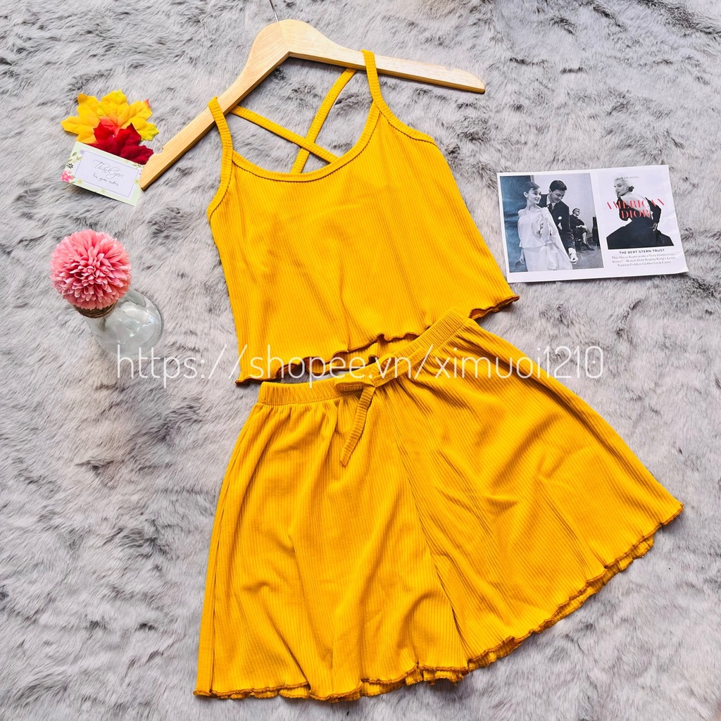 Đồ Bộ 2 Dây Họa Tiết Thun Lạnh_Chất Mát Mịn QS QUYEN SHOP
