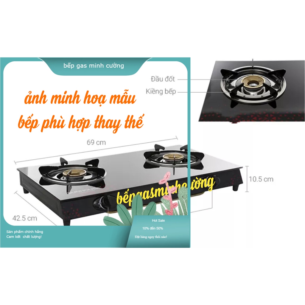 Điếu inox bếp gas dương - 2 cái