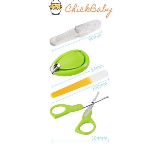 [BỘ 4 MÓN] Bấm móng tay cho bé sơ sinh trẻ em cao cấp Kiểu NHẬT - ChickBabyshop