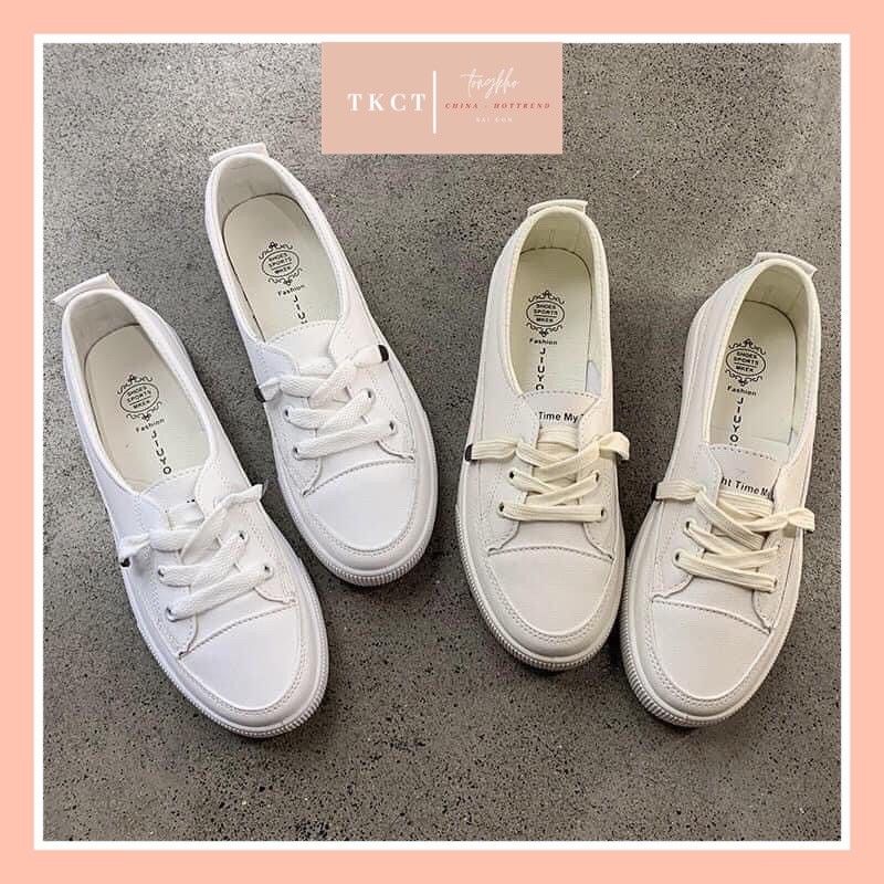 GIÀY SLIPON ,GIÀY LƯỜI 3 khuy