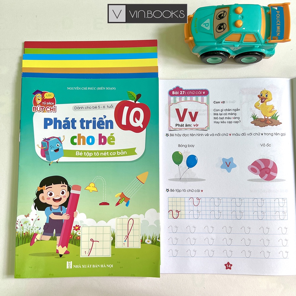 Sách - Phát Triển IQ Cho Bé - Dành Cho Bé 5-6 Tuổi (Túi 8 Cuốn)