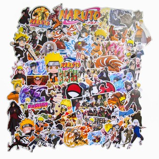 Set 100 sticker hình dán Naruto hàng thương hiệu