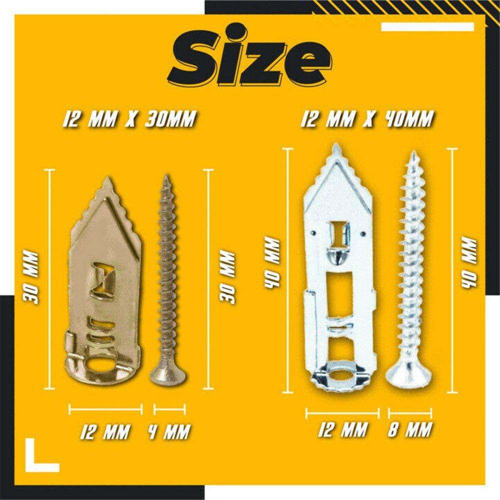 PISTA Set 10 Đinh Vít Cố Định Tường Chuyên Dụng
