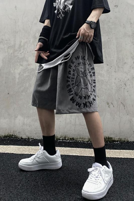 [Quần short nam unisex] Quần đùi nam mặc nhà ống rộng BEAR, quần đũi nam ngắn hiphop thời trang thể thao 2021 | BigBuy360 - bigbuy360.vn