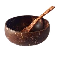 Bát gáo dừa kèm thìa , bộ bát bé xinh + thìa gáo dừa