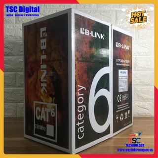Cuộn dây cáp mạng LBLINK Cat6 UTP CCA BR (0.4mm/ 0.5mm) 305m