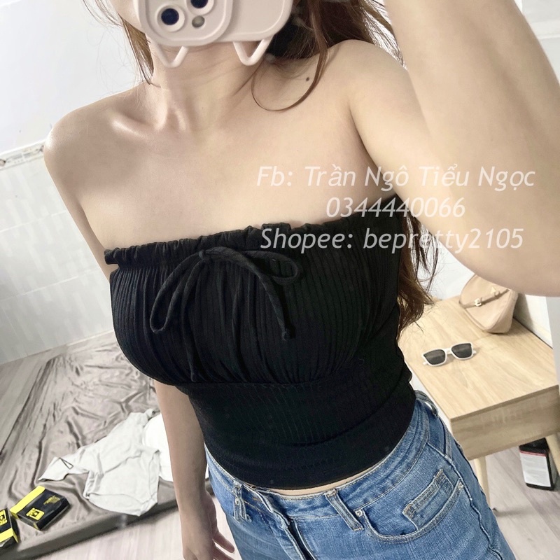 Áo Ống Nơ Ngực Xuất Dư