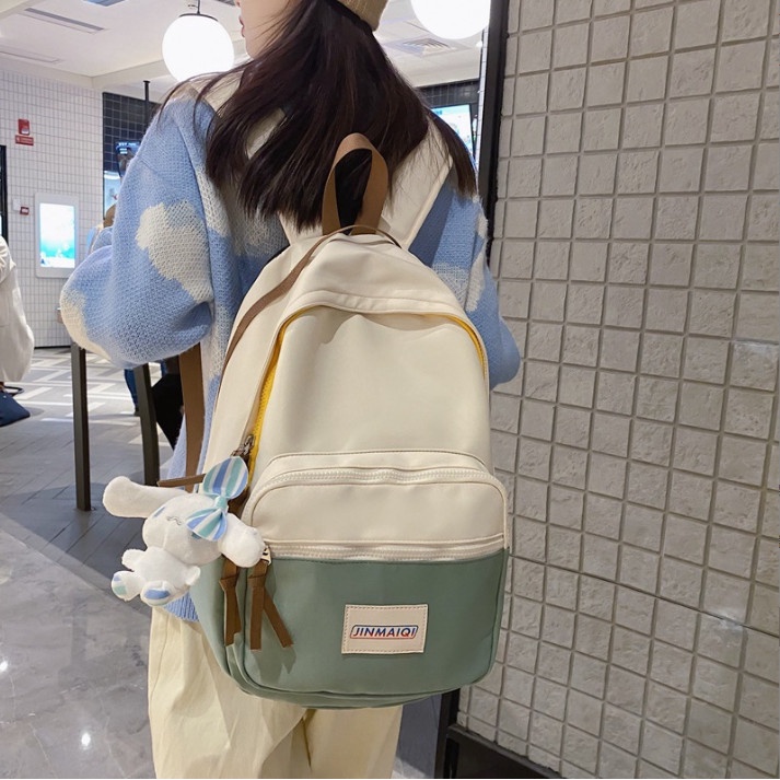 Balo nam nữ ulzzang đi học ba ngăn phối màu BAG U PK328