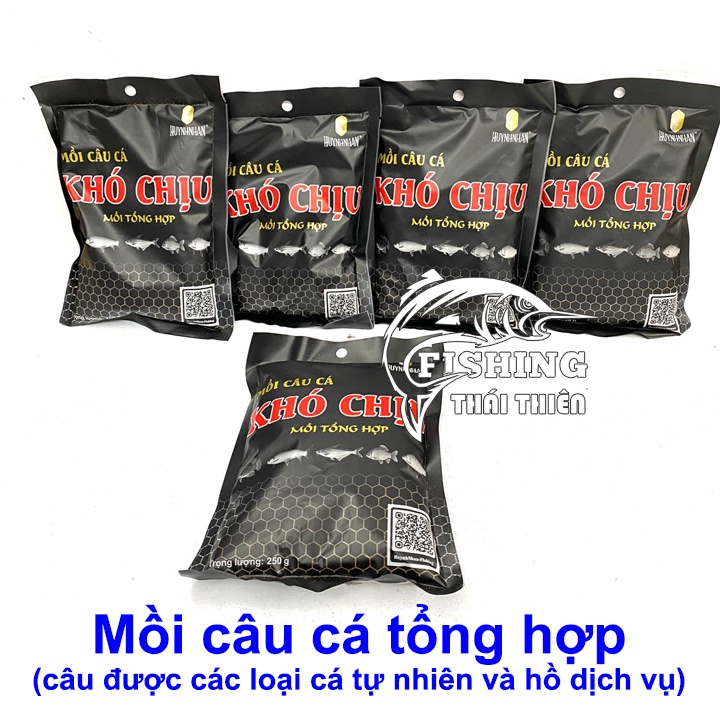 Mồi Câu, Cám Câu Cá Tổng Hợp Khó Chịu Đen Gói 250g Dùng Câu Sông Hồ Dịch Vụ Các Loại Cá Tự Nhiên