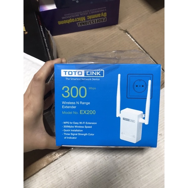 Repeater kích sóng wifi chuẩn N 300Mbps TOTOLINK EX200_V2