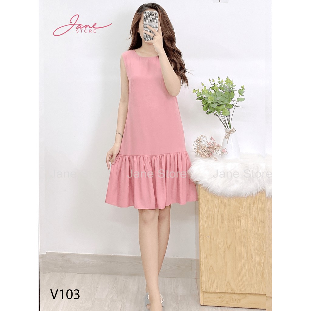 Váy lửng thiết kế đuôi cá JANE chất liệu vải đũi 3 màu V1 | BigBuy360 - bigbuy360.vn