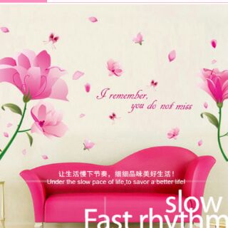 Decal dán tường hoa