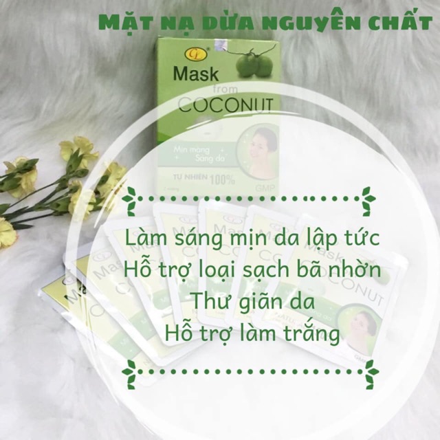 Mặt nạ dừa nguyên chất