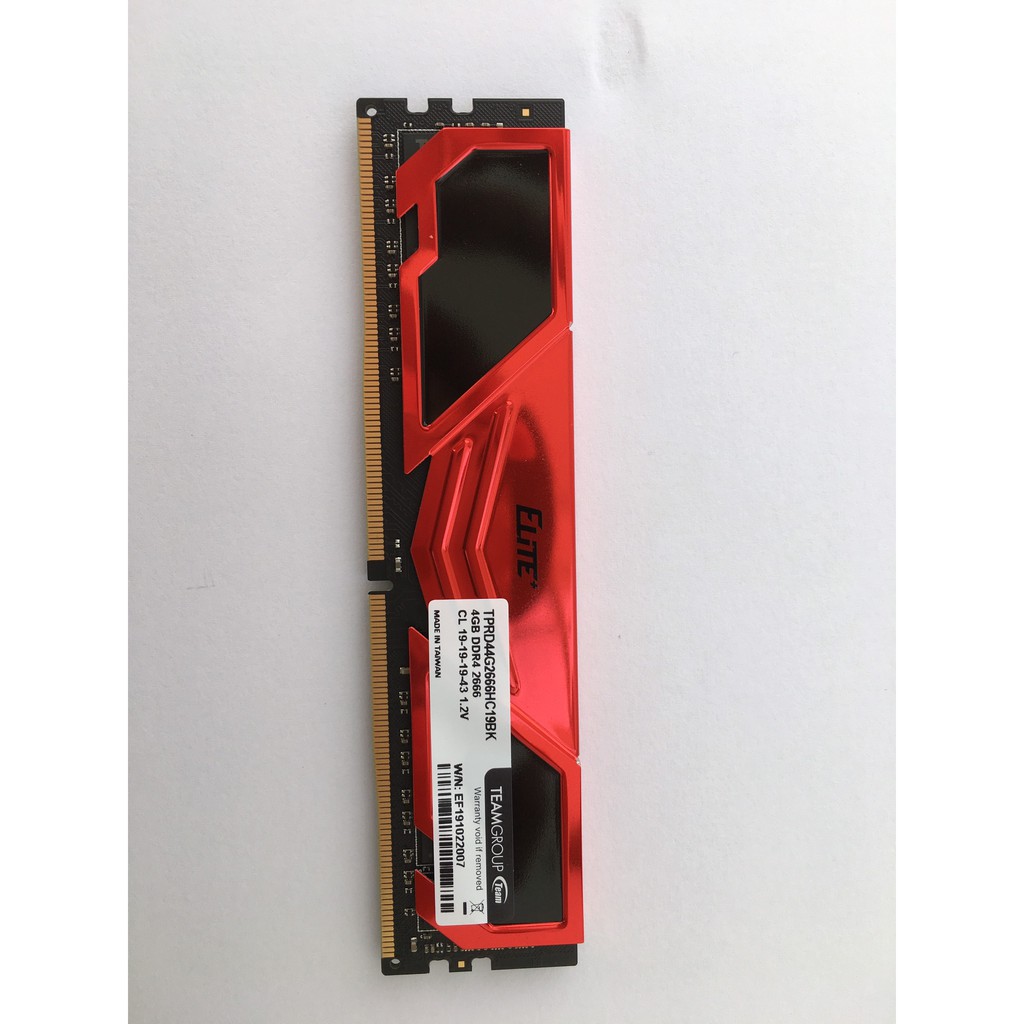 [Mã ELMS05 giảm 5% đơn 300k]Ram 4GB Teamgroup Elite DDR4 2666MHZ Tản Đỏ Networkhub Phân phối | BigBuy360 - bigbuy360.vn