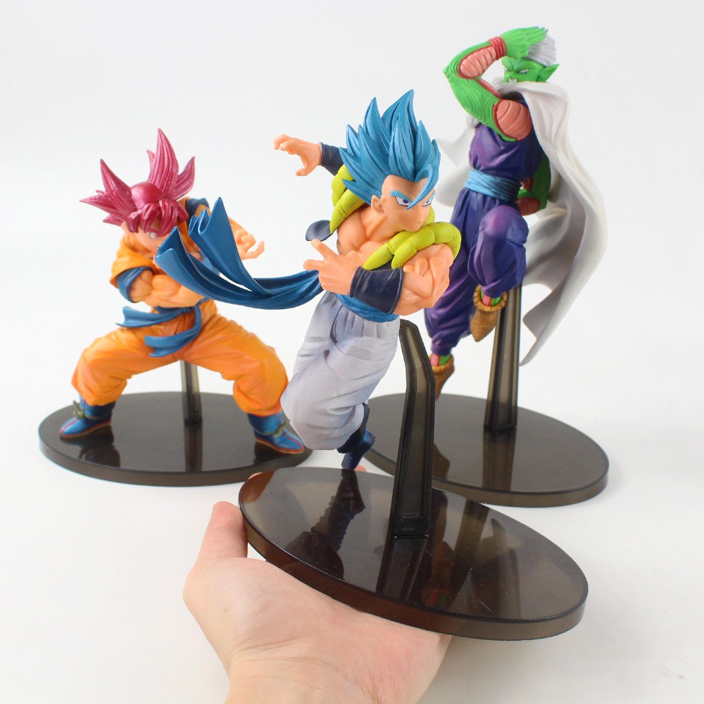 Mô Hình Nhân Vật Son Goku Kakarotto Gogeta Super Saiyan God Piccolo Vegeta IV Bằng PVC Kích Thước 18-21cm