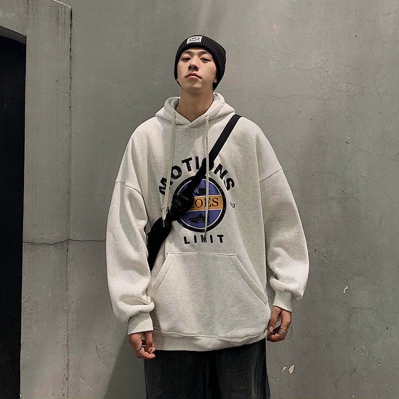 Áo nỉ bông có mũ nam nữ, áo hoodie unisex free size M0TI in logo trước , phom rộng phong cách hàn quốc ulzzang cực đẹp