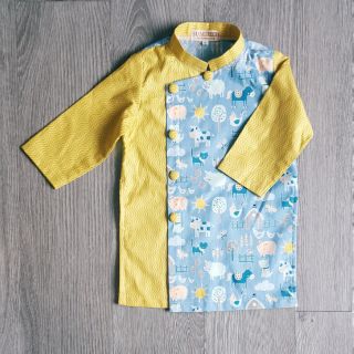 Áo dài nông trại vàng