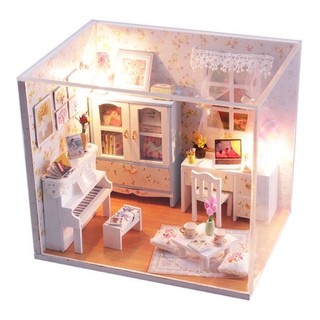 Nhà búp bê gỗ diy – m011 hemiola’s room