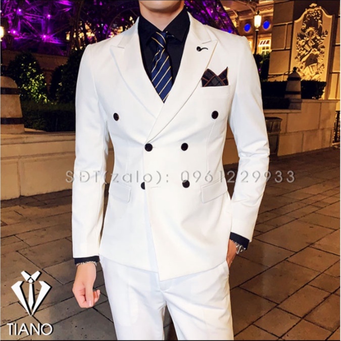 Bộ Vest Nam Hàn Quốc 6 Cúc, Suit Nam 6 Cúc Chất Vải Sịn, Fom Ôm Đẹp, Quần Có Tăng Chỉnh Vòng Bụng.