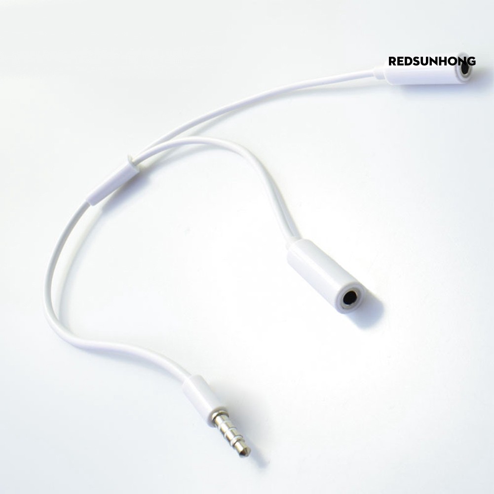 Dây Cáp Chia Âm Thanh Tai Nghe 3.5mm Chuyển Đổi 1 Đầu Male Sang 2 Đầu Female