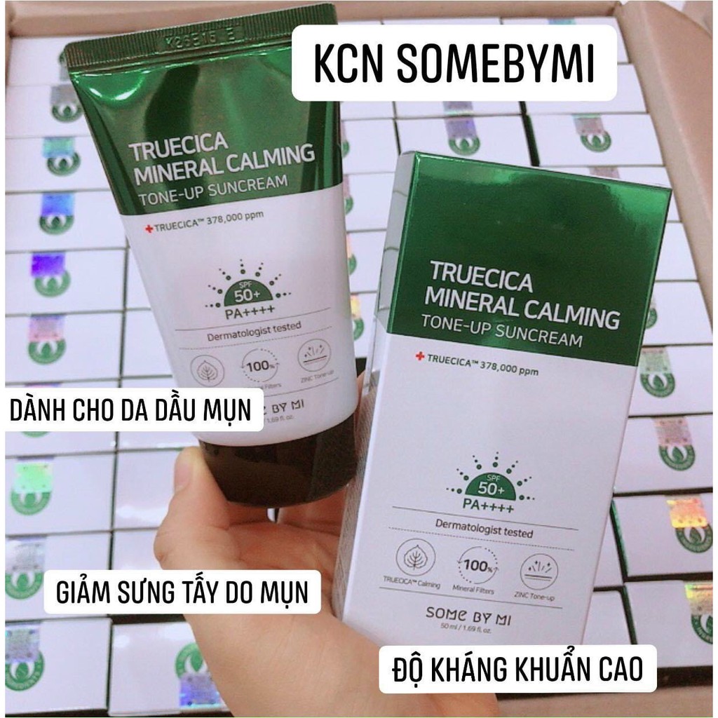 KEM CHỐNG NẮNG SOME BY MI TRUECICA MINERAL 100 CALMING SUNCREAM 50ml