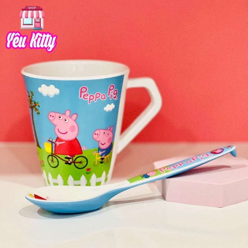 COMBO TÔ MUỖNG LY PEPPA PIG