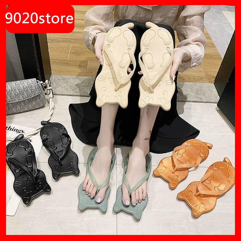 Dép Xỏ Ngón Hình Mèo Con Hoạt Hình Dễ Thương 9020store