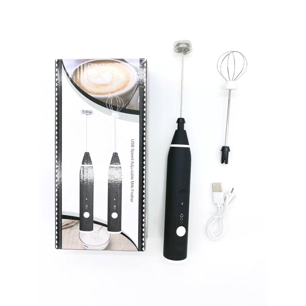 Máy đánh trứng, que tạo bọt cafe mini cầm tay không giây chính hãng sokany 3 cấp độ, hỗ trợ sạc pin