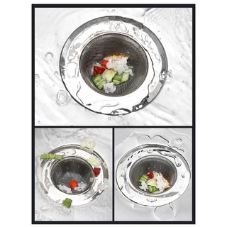 Lưới Lọc INOX Bồn Rửa Chén Bát, Lưới Lọc Rác Chậu Rửa Tiện Lợi, Vệ Sinh