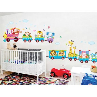 Decal dán tường Đoàn xe vui vẻ