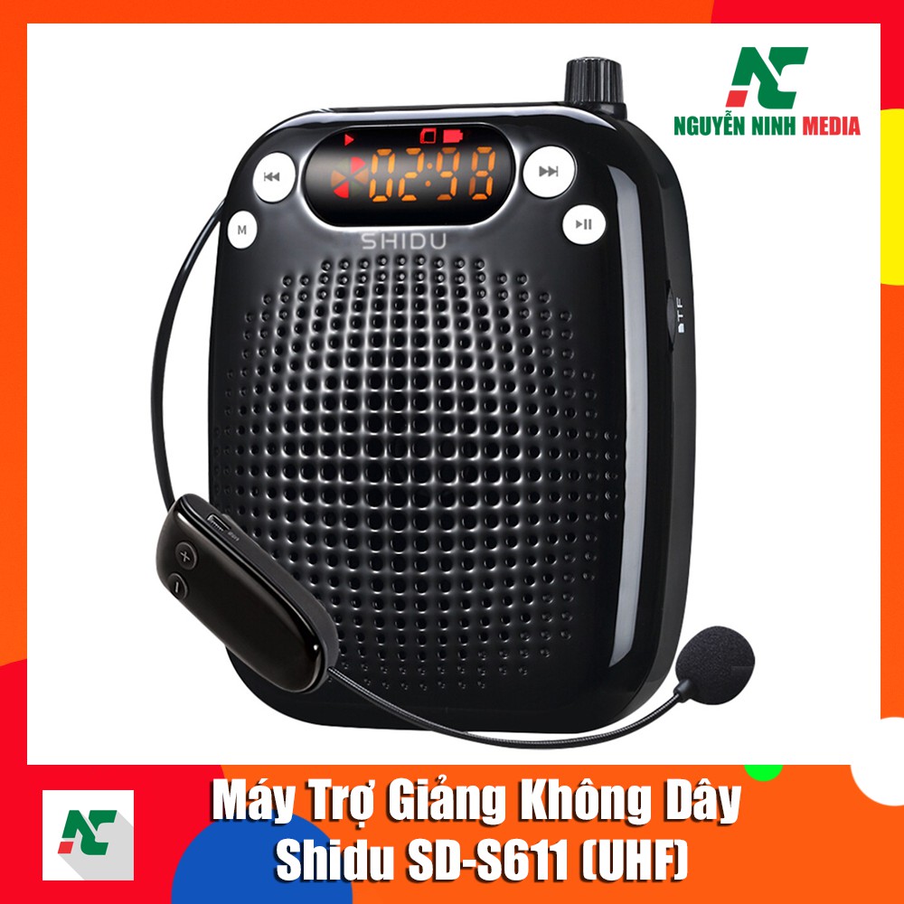 [Mã ELMS5 giảm 7% đơn 300k] Máy Trợ Giảng Không Dây Shidu SD-S611 (UHF) - Hàng Chính Hãng