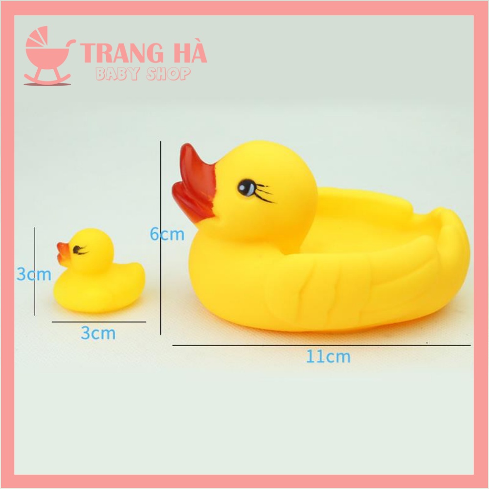 Đồ Chơi Đàn Vịt Thả Bồn tắm, Chậu Tắm Có Tiếng Kêu Chip Chip Cho Bé