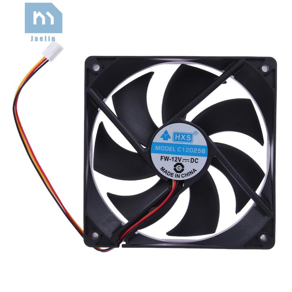 Jae•✈120mm 120x25mm 12V 3Pin DC Brushless PC Computer Case Cooling Fan☸