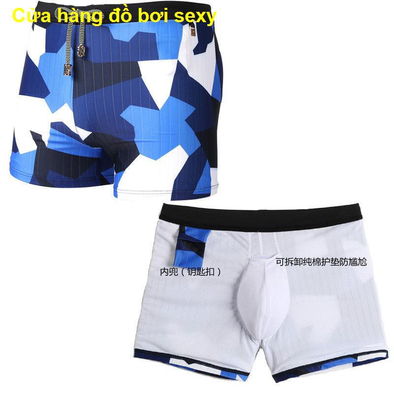 Quần bơi nghỉ dưỡng bãi biển mùa hè Gailang Áo Tắm Nam Boxer 5 điểm nhanh khô đồ chống Xấu Hổ rộng rãi cho người lớn