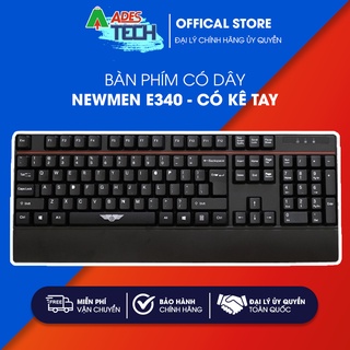 Bàn phím có dây newmen e340 | bàn phím có kê tay | chống nước vượt trội | bảo hành chính hãng 12 tháng