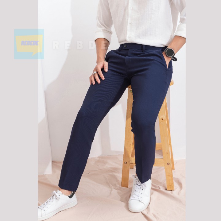 Quần tây nam thời trang ống côn vừa, vải co giãn dễ chịu (inbox để tư vấn size chuẩn hơn) | BigBuy360 - bigbuy360.vn