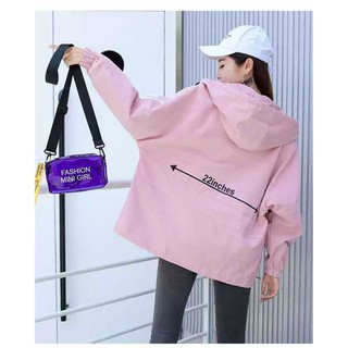 Áo khoác nữ dù in 22 inches độc lạ