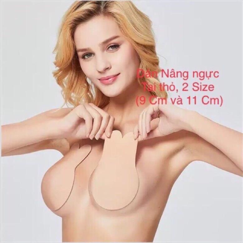 Sét 2 miếng dán nâng ngực chống chảy ngưc tai thỏ - LADY