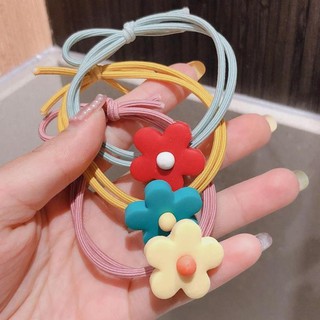 Dây Cột Tóc Hình Bông Hoa Nhiều Màu - DT09