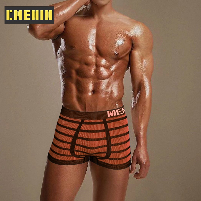 1 quần lót boxer mềm mại in chữ cho nam giới M0041