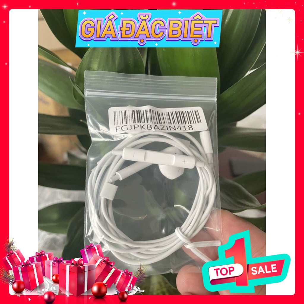 -Sỉ- Tai nghe táo zin giắc cắm 3.5mm túi zip có mã cod